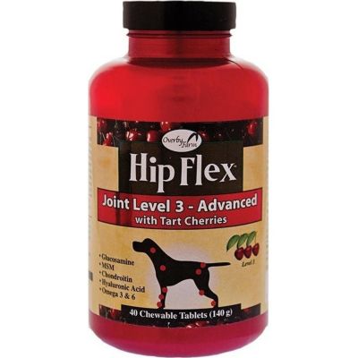 Overby Farm Level 3 Advanced Care with Tart Cherries Hip and Joint Supplement for Dogs, 0.47 lb., 40 ct.