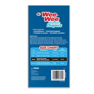 Image showing  Male or Female Disposable Dog Diapers, Medium, 12 ct.