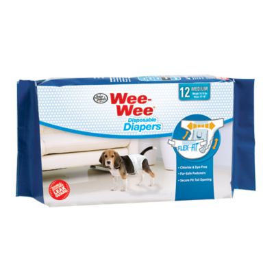 Image showing  Male or Female Disposable Dog Diapers, Medium, 12 ct.