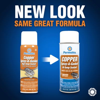 Image showing  12 oz. Copper Spray-A-Gasket Hi-Temp Adhesive Sealant