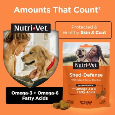 Image showing 4 th Nutri-Vet Shed-Defense Skin and Coat Supplement for Dogs, 6 oz., 60 ct.