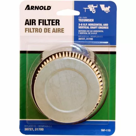 Arnold Lawn Mower Air Filter for select Tecumseh models 6-5/8 in x 4-3/4 in x 2-1/2 in. Mower Filters