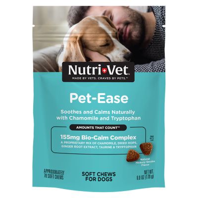 Nutri-Vet Pet-Ease Soft Chew Calming Supplement Treats for Dogs, 70 ct.
