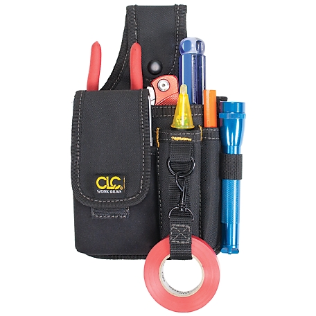 CLC 4-Pocket Tool Holder with Cell Phone Holder