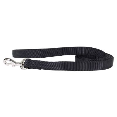 Image showing  Double-Ply Snap Closure Nylon Dog Leash, 6 ft., Black