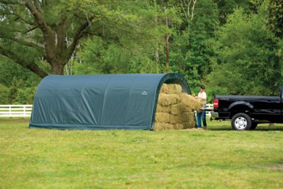 Image showing  12 x 20 x 8-3/10ft. Equine Run-In Shed