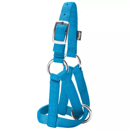 Weaver Leather Nylon Goat Crossover Halter 3/4 in Medium Hurricane Blue Livestock Ropes Halters & Hobbles