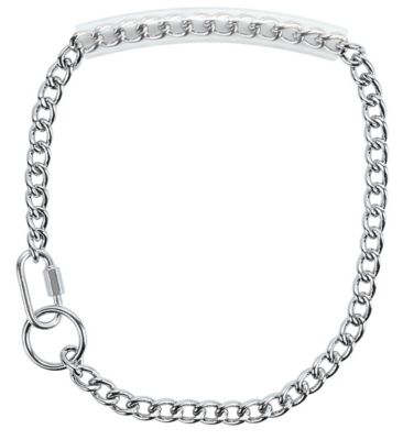 Weaver Livestock Metal Chain Goat Collar with Rubber Grip