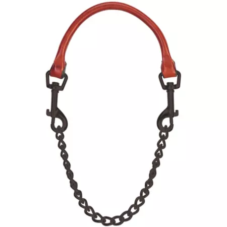 Weaver Leather Leather Goat Collar with Chain 5/8 in. Livestock Ropes Halters & Hobbles