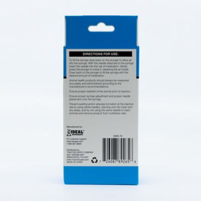 Image showing  Luer Lock Livestock Syringes, 12cc, 4-Pack