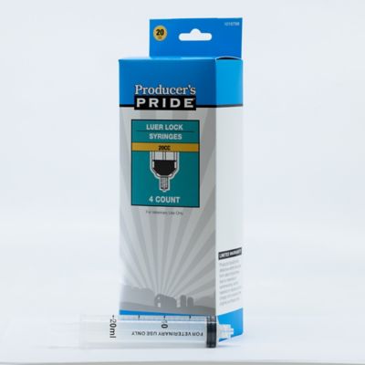 Image showing  Luer Lock Disposable Syringes, 20cc, 4-Pack