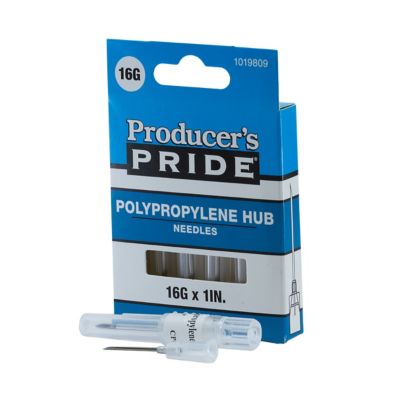 Image showing  Disposable Livestock Needles, 16 Gauge x 1 in., 6-Pack