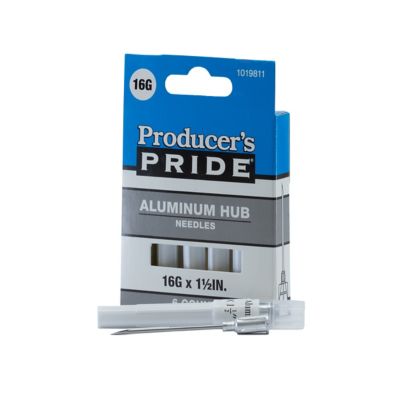 Image showing  Aluminum Hub Livestock Needles, 16 Gauge x 1-1/2 in., 6-Pack