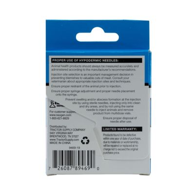 Image showing  Disposable Livestock Needles, 18 Gauge x 1 in., 6-Pack
