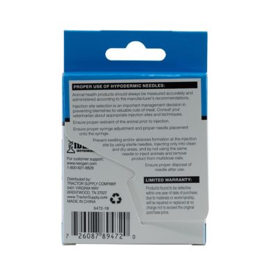 Image showing  Disposable Livestock Needles, 18 Gauge x 1-1/2 in., 6-Pack