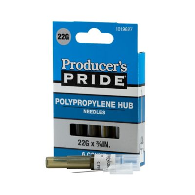 Image showing  Disposable Livestock Needles, 22 Gauge x 3/4 in., 6-Pack