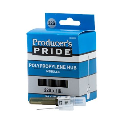 Image showing  Disposable Livestock Needles, 22 Gauge x 1 in., 24-Pack