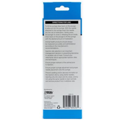 Image showing  PH Livestock Needle and Syringe Combo pk., 22 Gauge x 3/4 in., 3cc, 6-Pack