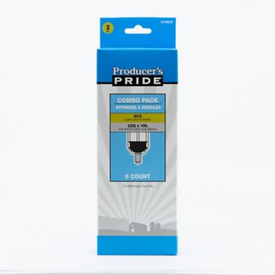 Producer S Pride 3cc Luer Lock Syringe With 22g X 1 Needle 6 Pk 9494 19 At Tractor Supply Co