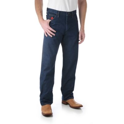 Wrangler FR 36 X 36 Prewash Denim Cotton Heavy Weight Flame Resistant Jeans With Zipper Front Closure 