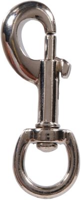 Hillman Hardware Essentials Round Swivel Eye Bolt Snap, Nickel, 5/8 in. x 3-5/8 in.