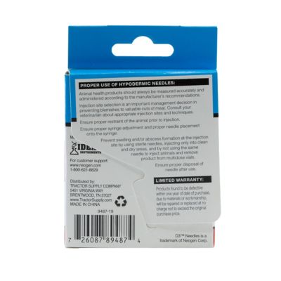 Image showing  D3 Livestock Needles, 18 Gauge x 1 in., 6-Pack