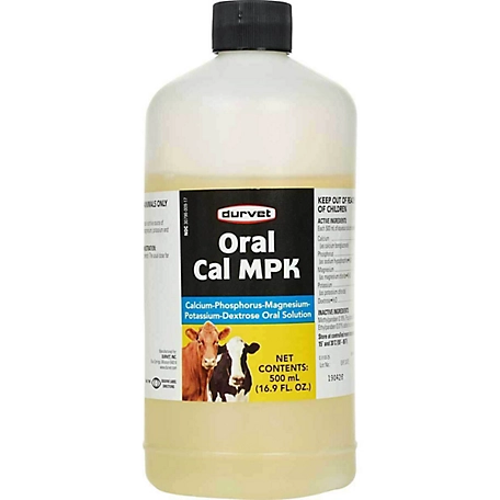 Durvet Oral CAL MPK Cattle Supplement, 500 mL