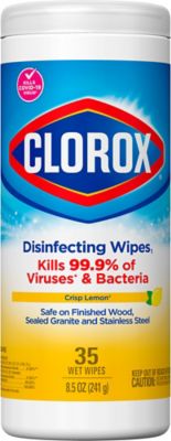 Clorox Lemon Scented Wipes, 35-Pack