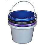 Fortiflex 2 gal. Multipurpose Buckets, Shades of Blue, 4-Pack Price pending