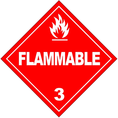 Hazmat Flammable Sticker Decal