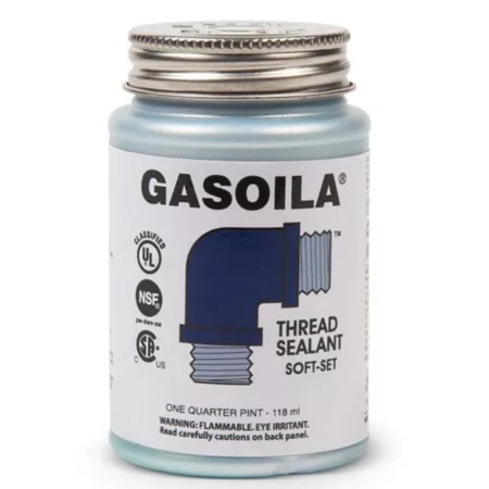 Gas oil 1/4 pt Soft-Set Thread Sealant with PTFE Fuel Transfer Tank Accessories