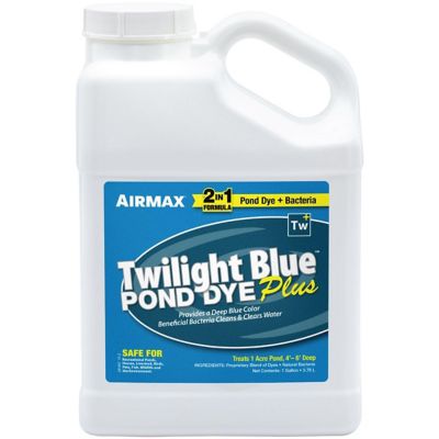 Airmax Twilight Blue Pond Dye Plus Deep Blue Pond Colorant and Bacteria Enhanced, 1 gal.