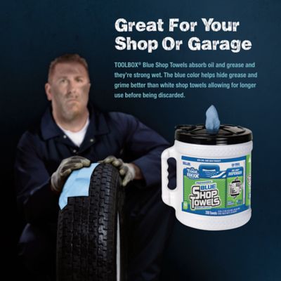 Image showing  Blue Shop Towels Big Grip Dispenser, 10 in. x 12 in.