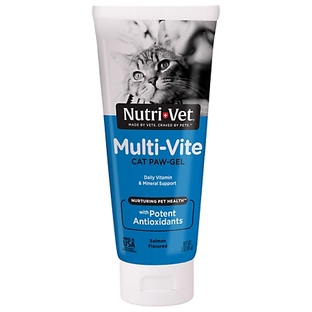 Nutri-Vet Multi-Vite Paw-Gel Supplement for Cats, 0.25 lb.
