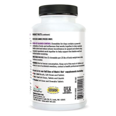 Image showing  Bladder Control Chewable Supplements for Dogs, Liver Flavor, 90 ct.