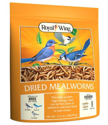 Royal Wing Dried Mealworms Wild Bird Food, 17.6 oz.