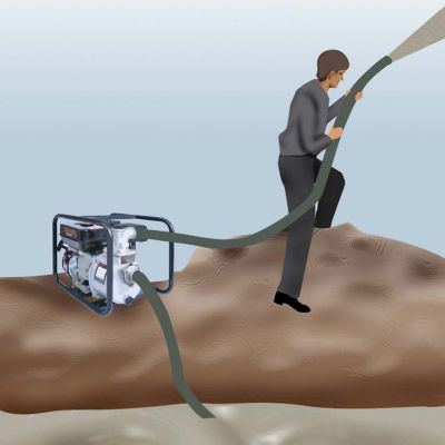 Image showing  6 HP Gas-Powered 3 in. Aluminum Trash Pump, 285 GPM, 208cc