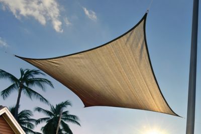 Image showing  16 ft. ShadeLogic Heavyweight Square Sun Shade Sail