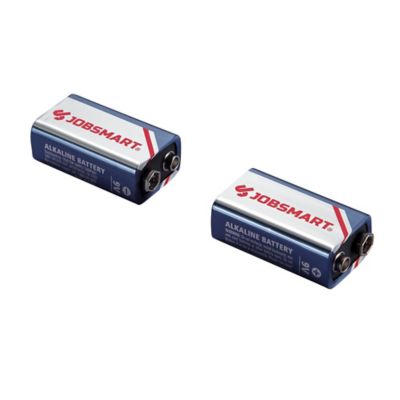 JobSmart 9V Alkaline Batteries, 2-Pack