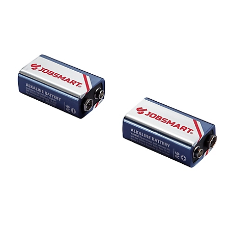 JobSmart 9V Alkaline Batteries, 2-Pack