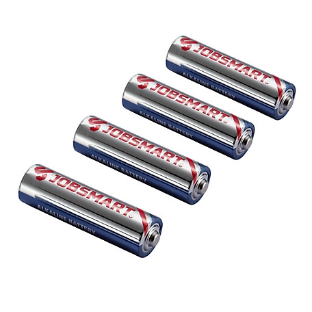 JobSmart 1.5V AA Alkaline Batteries, 4-Pack