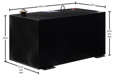 Image showing  100 gal. Rectangular Steel Fuel Transfer Tank, Black
