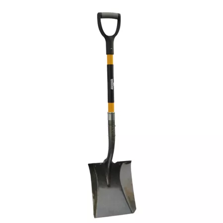 GroundWork Pro Square Point Shovel with 31.7 in Fiberglass Handle with D-Grip Shovels & Digging Tools