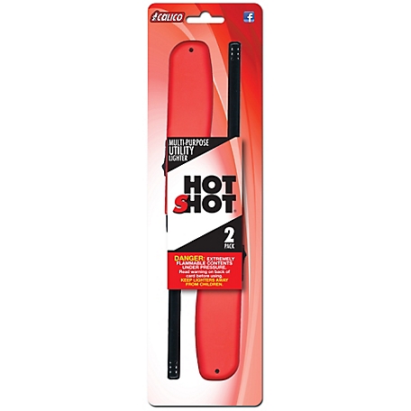 Calico Hot Shot Utility Lighters, 2-Pack