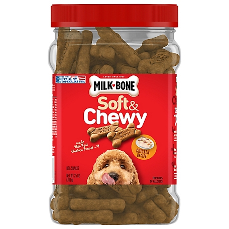 Milk-Bone Soft and Chewy Chicken Flavor Dog Treats, 25 oz.