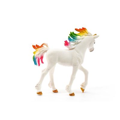 Image showing  Rainbow Unicorn Foal Toy Figurine