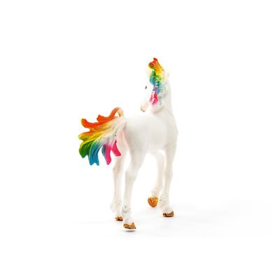 Image showing  Rainbow Unicorn Foal Toy Figurine