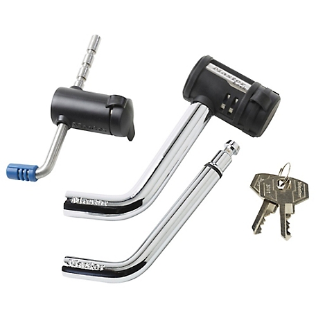 Master Lock 1/2 in. (13mm) and 5/8 in. (16mm) Stainless Steel Receiver Locks with Adjustable Coupler Latch Lock