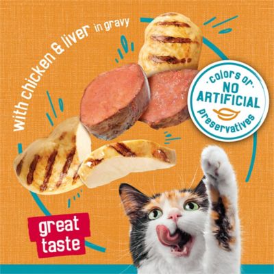 Image showing  Wet Cat Food Tasty Treasures With Chicken in Gravy with Liver, 5.5 oz.