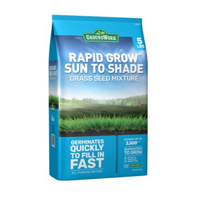 GroundWork 5 lb. Sun and Shade Coated Grass Seed Mix, North I used this in my front yard around tree areas that were well shaded, and the grass is strong and doing well